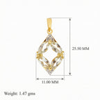 Whispering Leaves: Green Amethyst Pendant