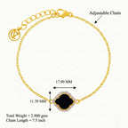 Celestial Elegance: Black Onyx Jewelry Set with Chain