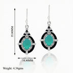 Glamorous Glow: Green Onyx Jewelry Set with Chain