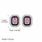 Pink Dreamscape Stud Earrings