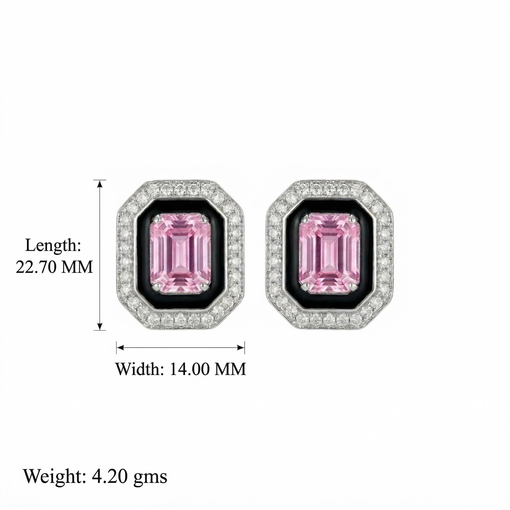 Pink Dreamscape Stud Earrings