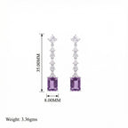 Amara: Purple Amethyst Earrings