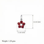 Scarlet Cluster: Red Garnet Pendant