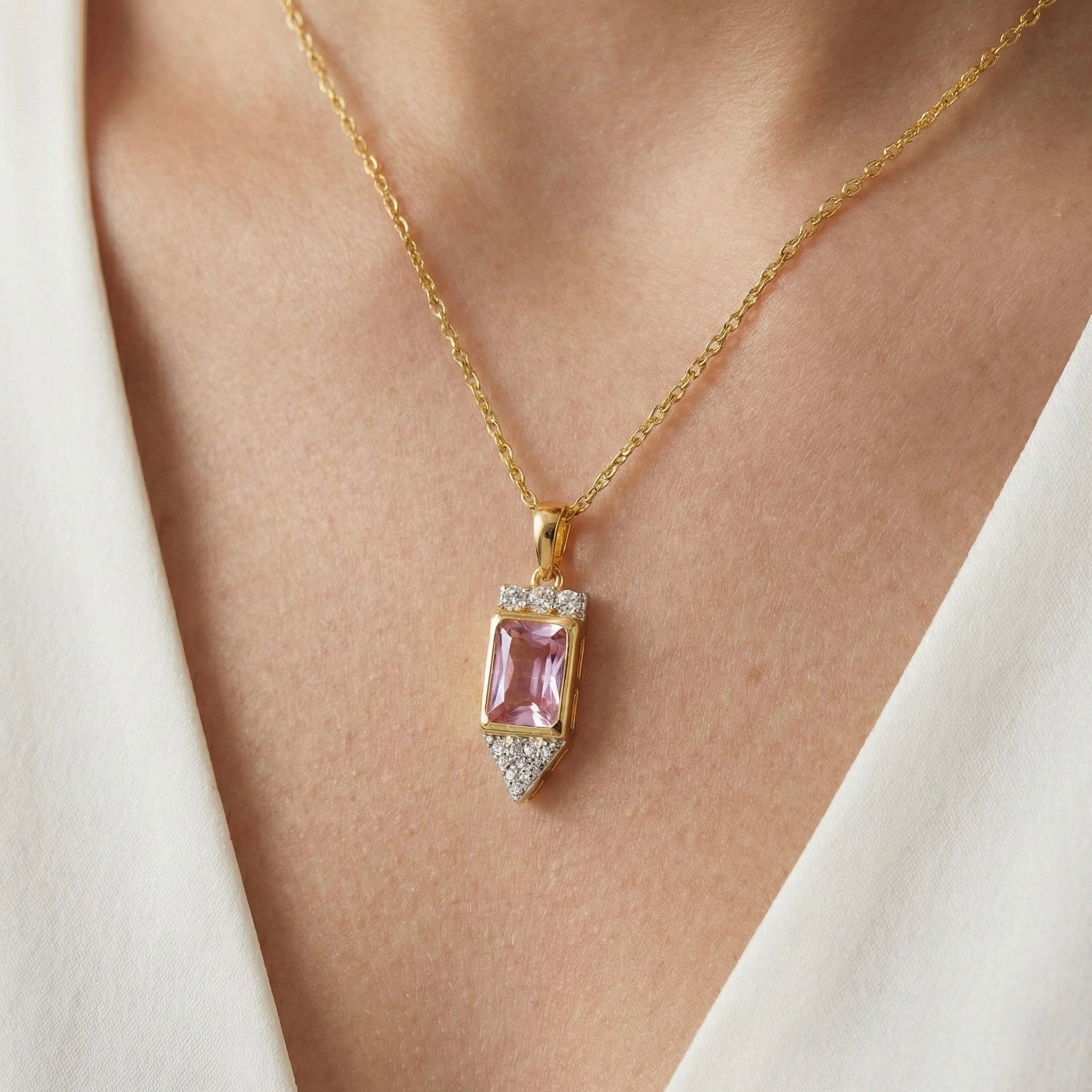 Blushing Rose Elegance Pendant