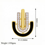 Shielded U-Curve Jewelry Set with Chain