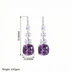 Luna Mist: Purple Amethyst Earrings