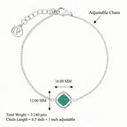 Sugar Loaf: Green Onyx Bracelet