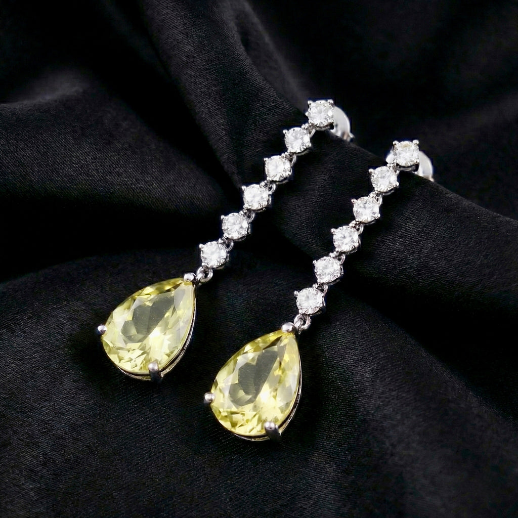 Sunkissed: Lemon Quartz Earrings