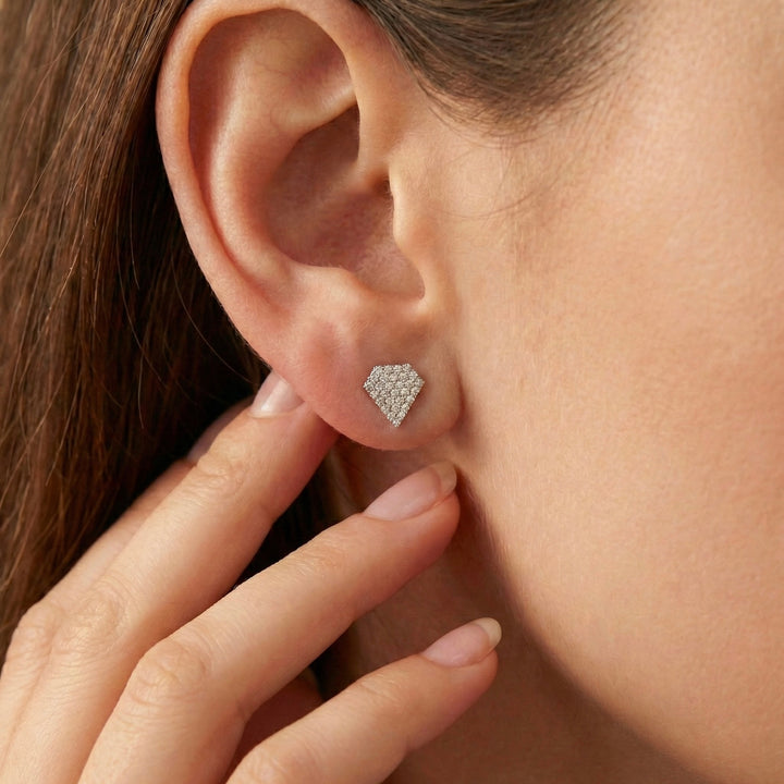 Rose Gold Motif Earring