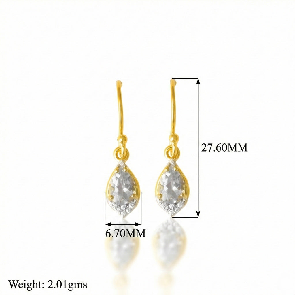 Radiant Reverie: Green Amethyst Earrings