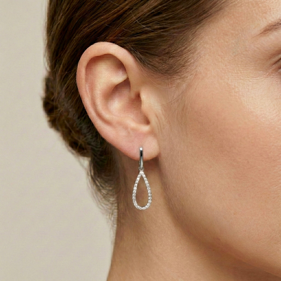 Twirling Teardrop Earrings