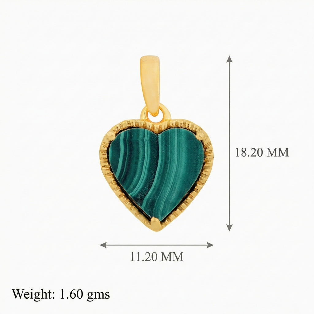 Verdant Love: Malachite Jewelry Set with Chain