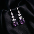 Luna Mist: Purple Amethyst Earrings