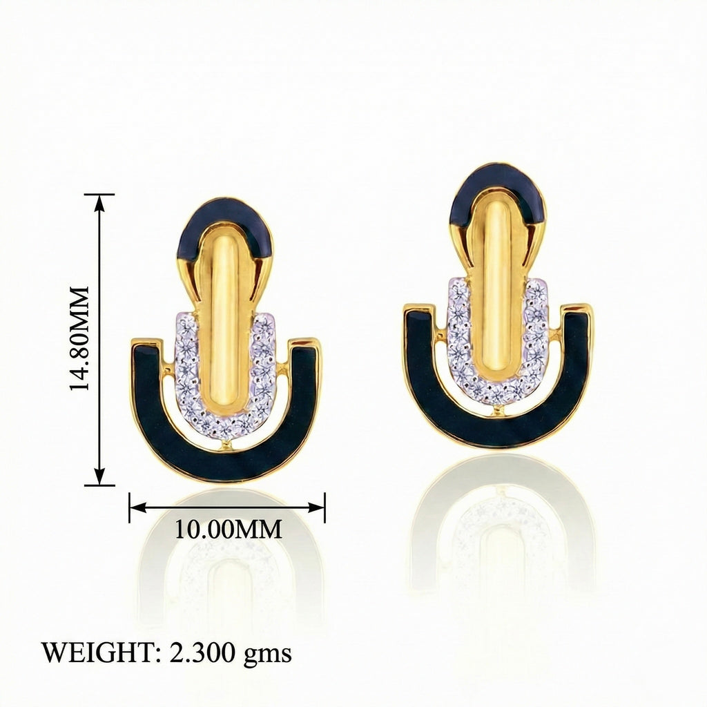 Shielded U-Curve Jewelry Set with Chain