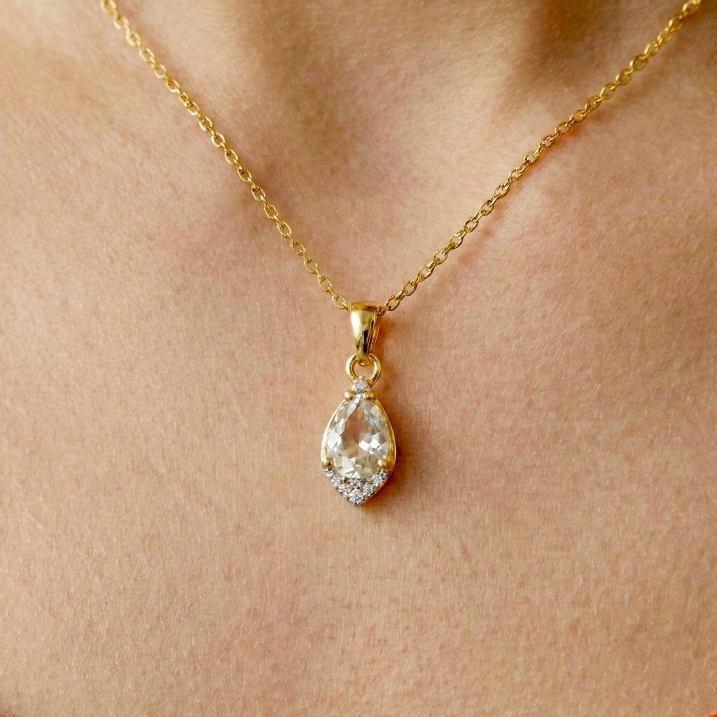 Radiant Reverie: Green Amethyst Pendant