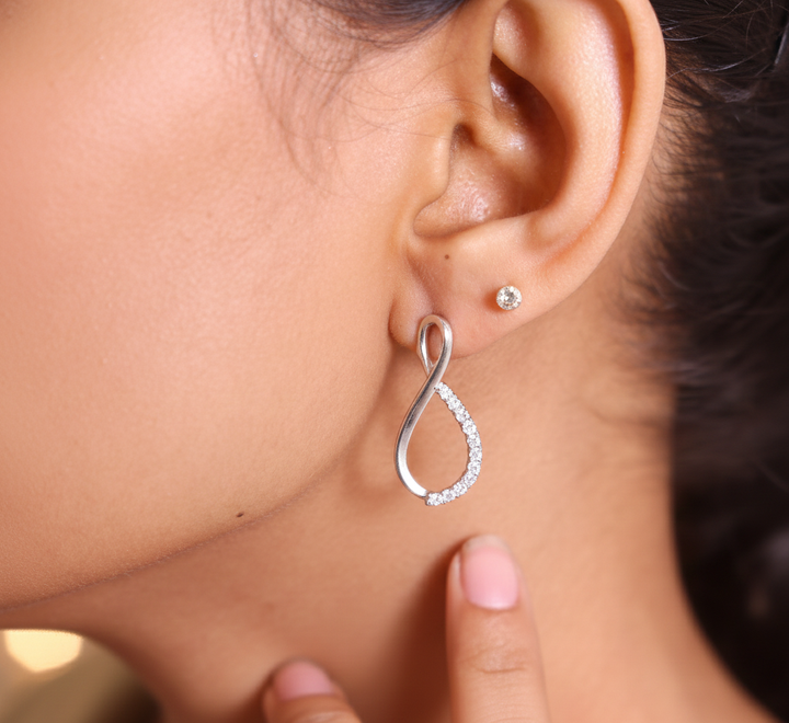 Infinity Twirl Earrings For Women