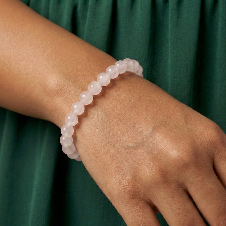Heartlight: Rose Quartz Crystal Bracelet