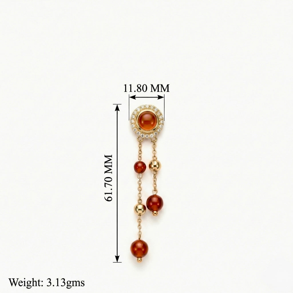 Scarlet Dreams: Red Onyx Pendant