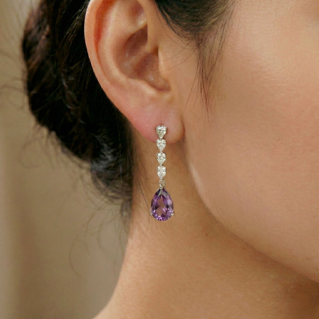 Ethereal: Purple Amethyst Earrings