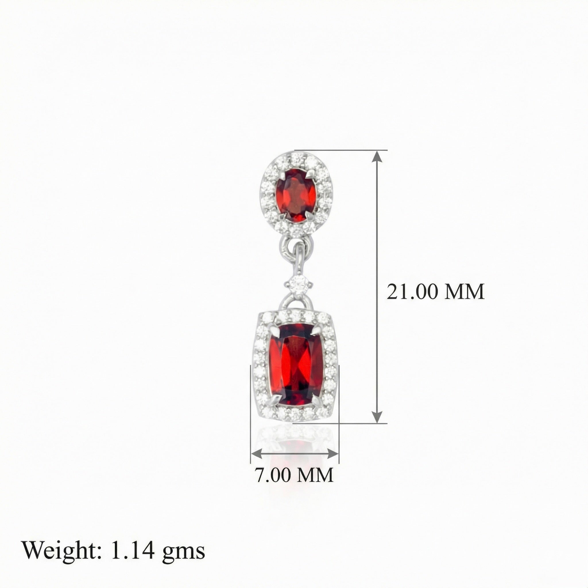 Radiant Sparkle: Red Garnet Pendant