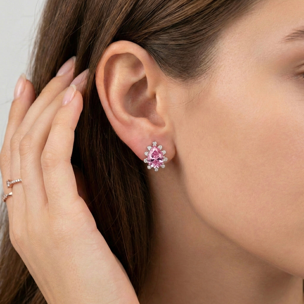 Rosy Sparkling Reflections Earrings