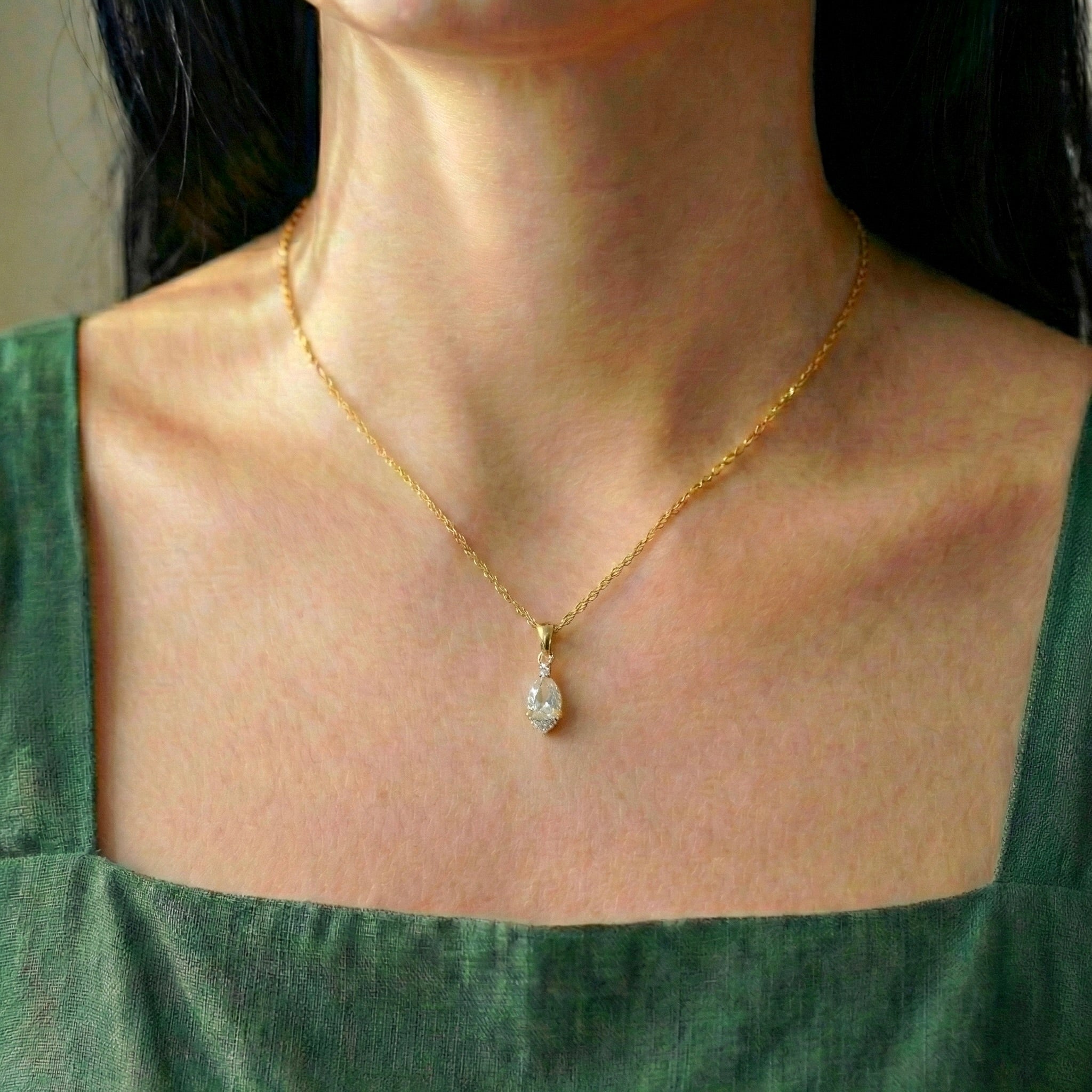 Radiant Reverie: Green Amethyst Pendant