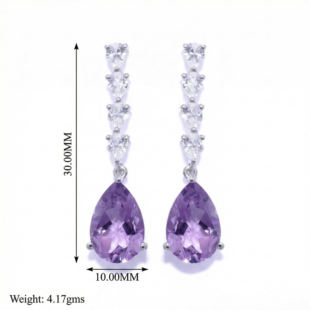 Ethereal: Purple Amethyst Earrings
