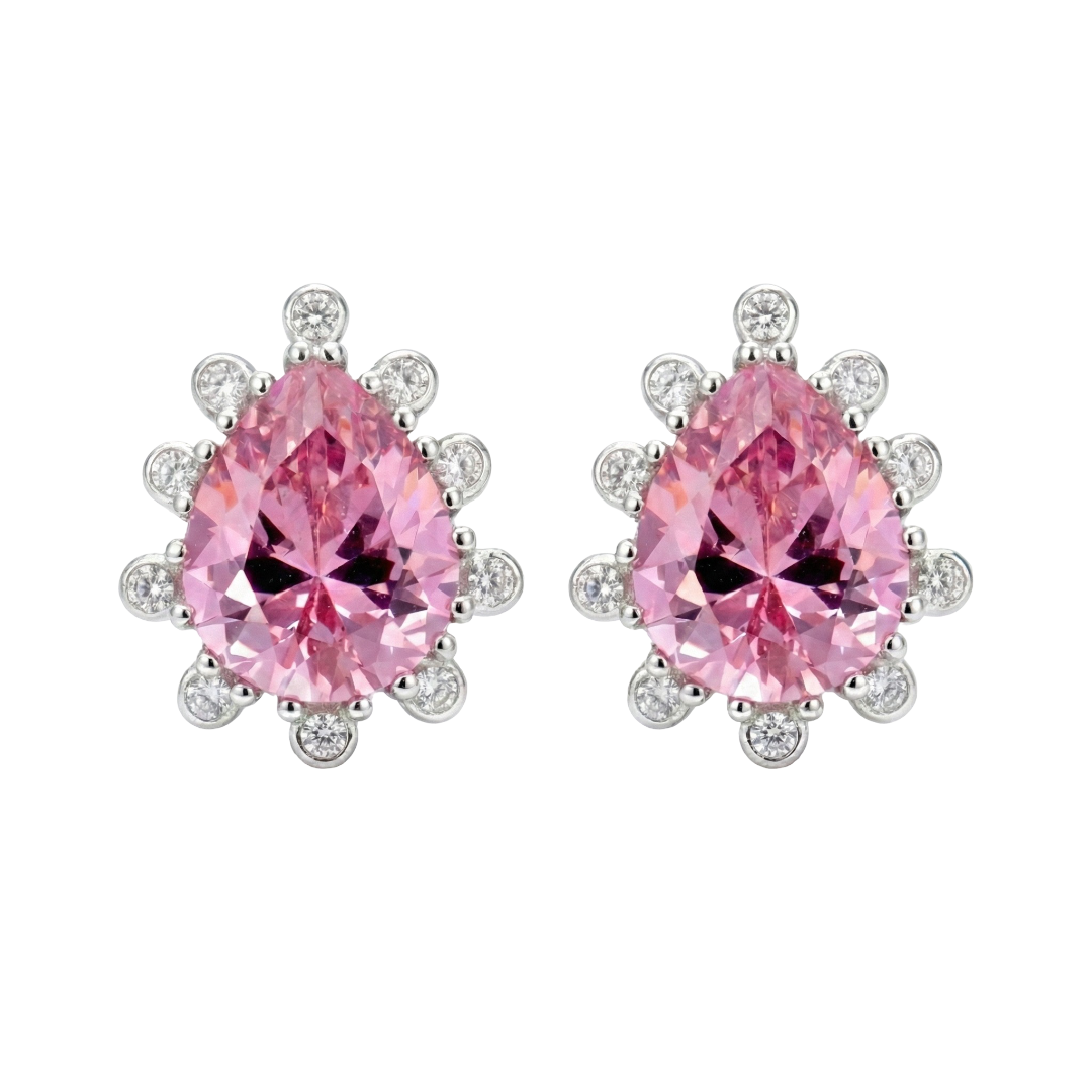 Rosy Sparkling Reflections Earrings