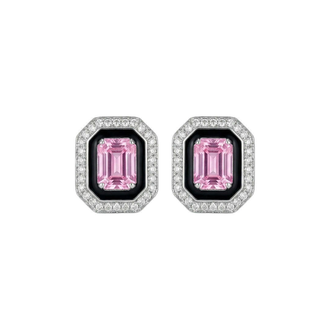 Pink Dreamscape Stud Earrings