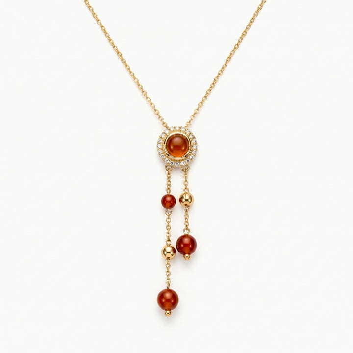 Scarlet Dreams: Red Onyx Pendant