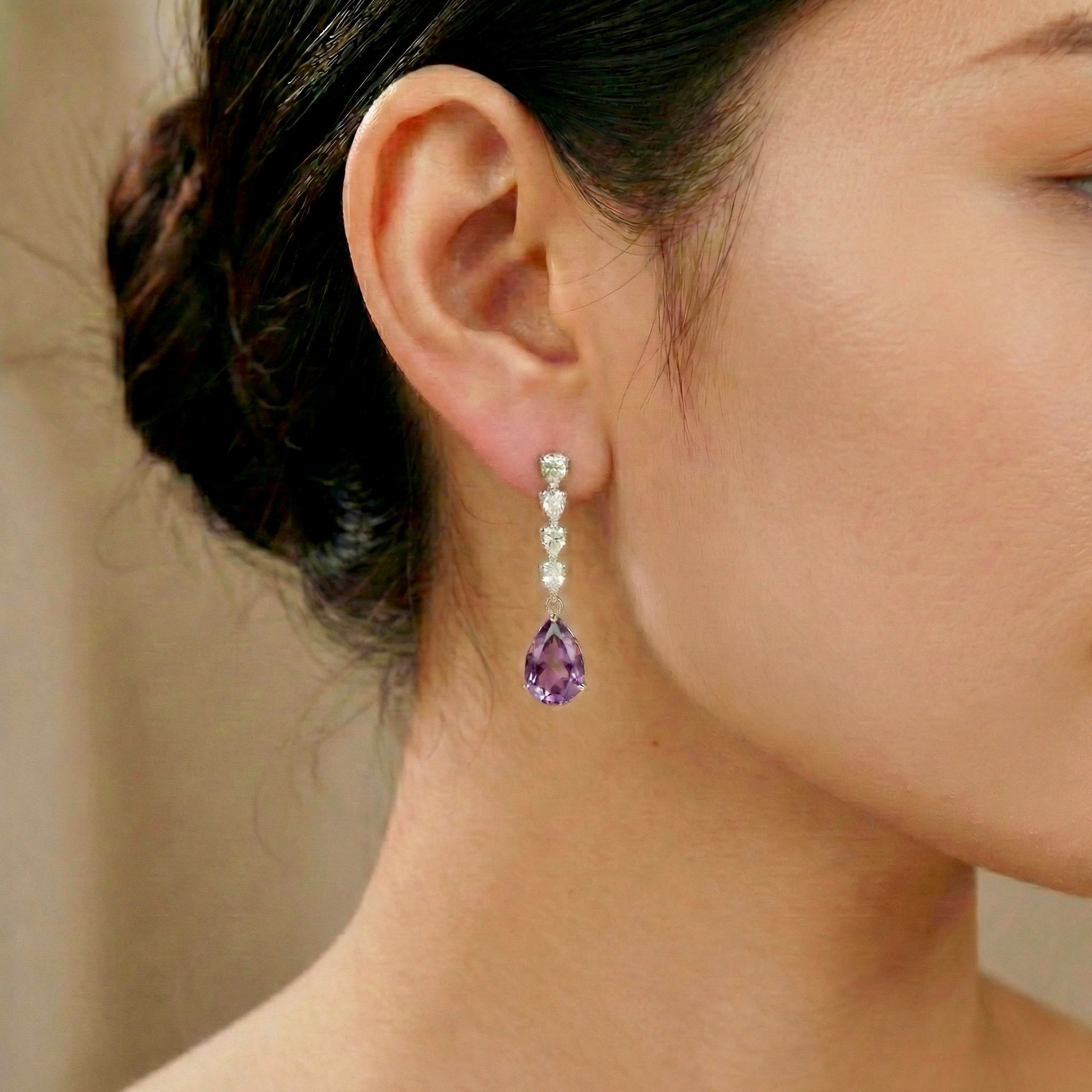 Ethereal: Purple Amethyst Earrings
