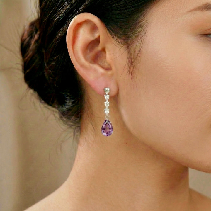 Ethereal: Purple Amethyst Earrings
