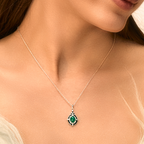 Glamourous Glow: Green Onyx Pendant