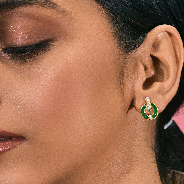 Harmony in Green Earrings