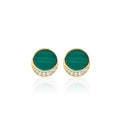 Royal Crescent: Malachite Earrings