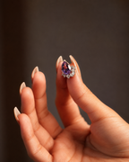 Trinity: Purple Amethyst Stud Earrings