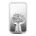Lotus (999.9) 100 gm Silver Bar