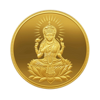 A Gold Coin featuring Lakshmi Ji 24k of 2 gm with 999.9 Purity.