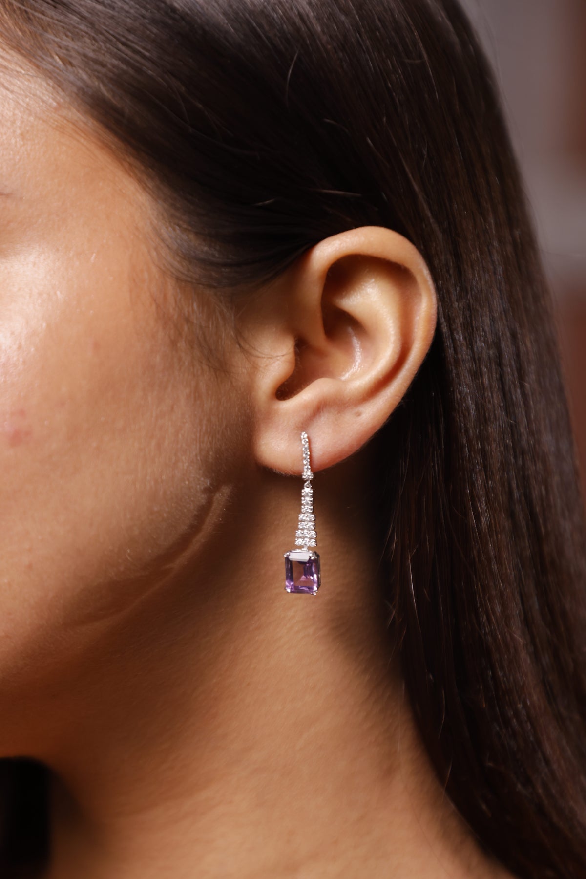 Tyrian: Purple Amethyst Earrings
