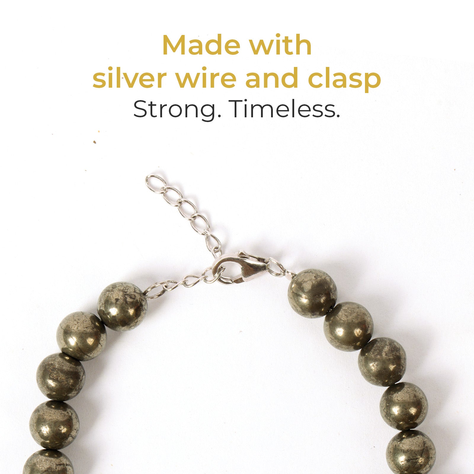 Power Within: Pyrite Crystal Bracelet