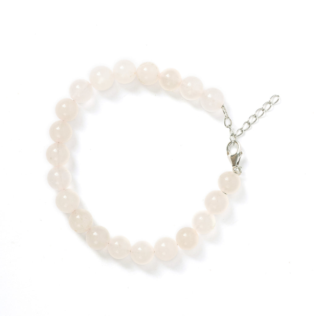 Heartlight: Rose Quartz Crystal Bracelet
