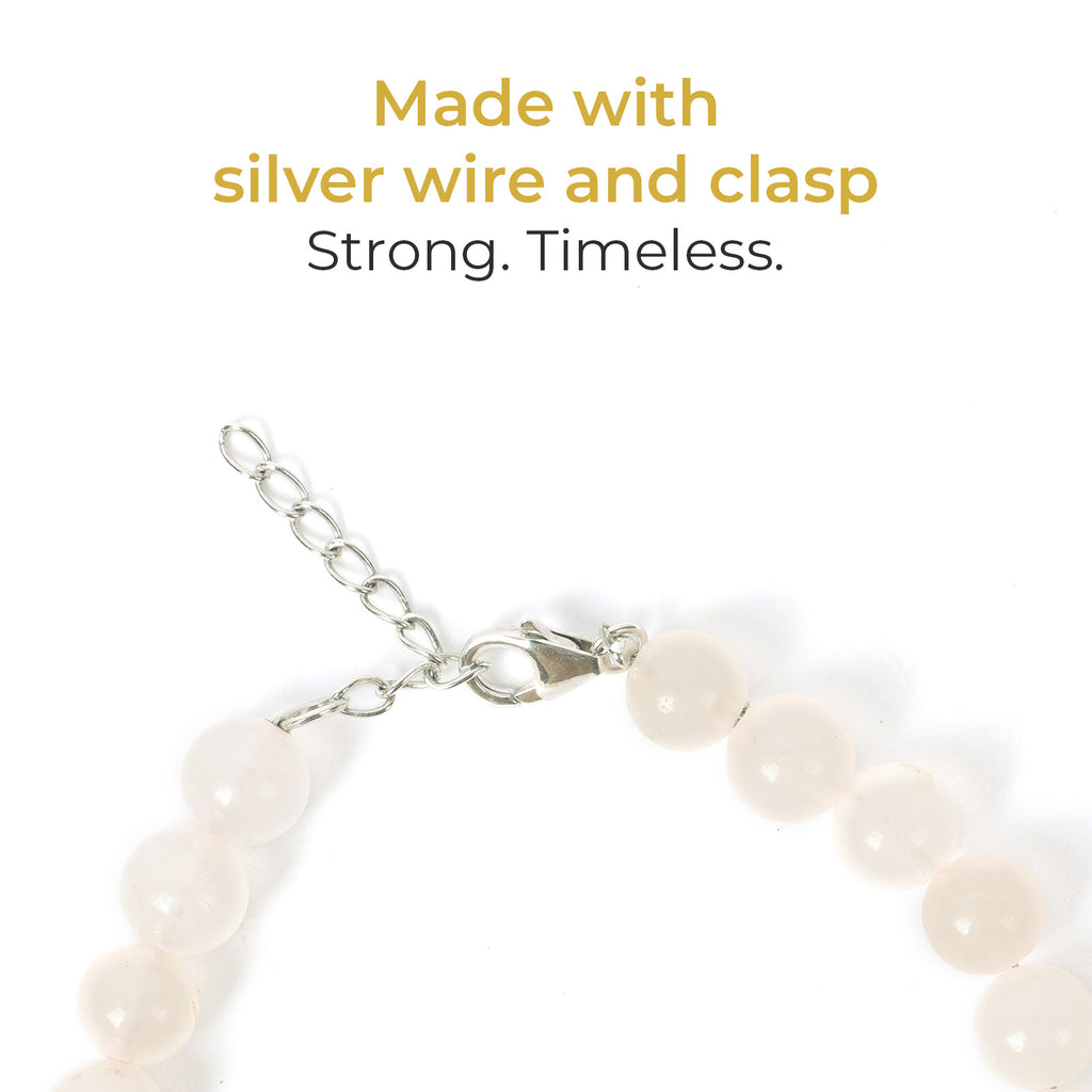 Heartlight: Rose Quartz Crystal Bracelet