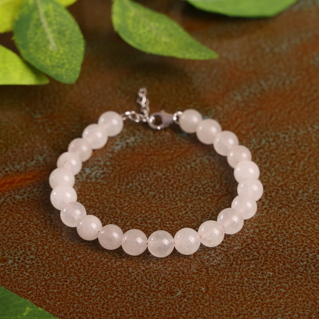 Heartlight: Rose Quartz Crystal Bracelet