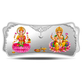 Stylized Lakshmi Ganesha Silver (999.9) 100 gm Silver Bar
