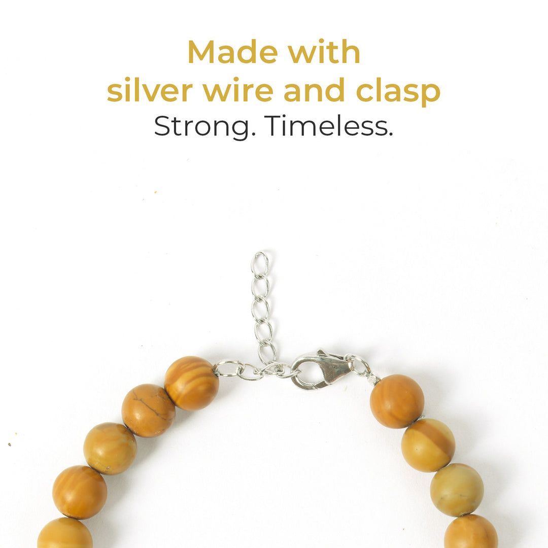 Rooted Soul – Wood Jasper Bracelet by Chivri Bracelet