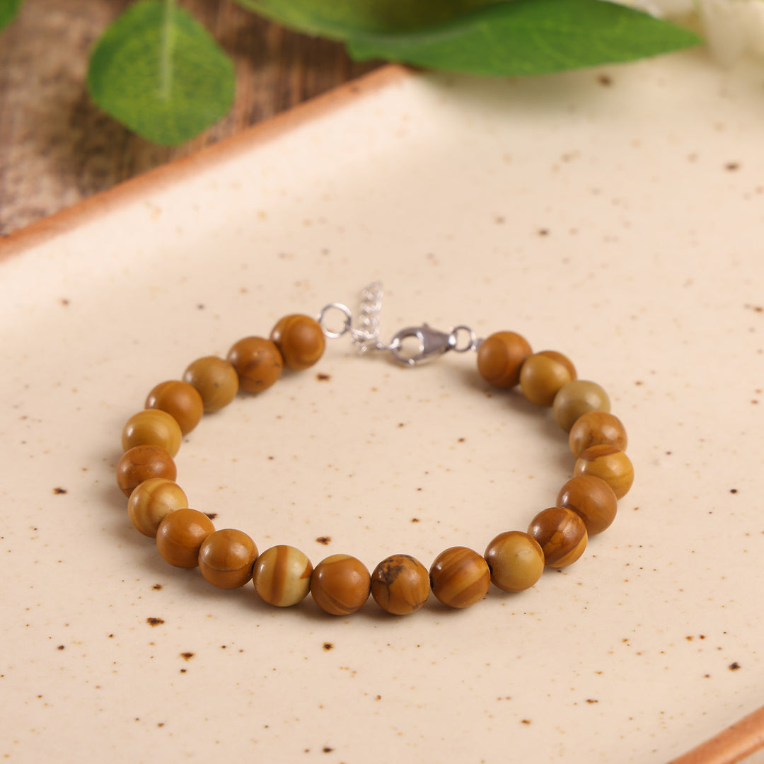 Rooted Soul – Wood Jasper Bracelet by Chivri Bracelet
