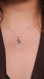 Triple Heartbeat Crescendo Necklace