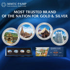 Purest 80 gm (999.9+) Char Dham Silver Coin, Set of (20.0 gms x 4)