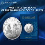 An image of Ganesh Lakshmi 999.9 Purity 50 gm Silver Coin.
