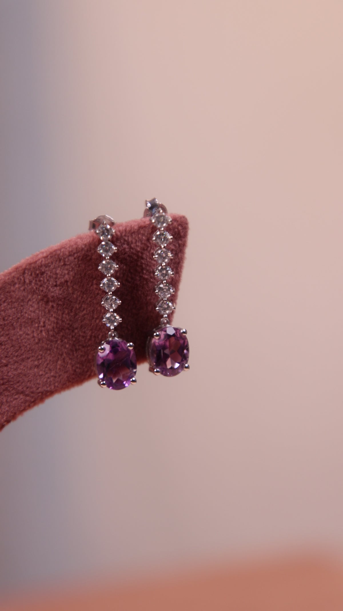 Lyric: Purple Amethyst Earrings
